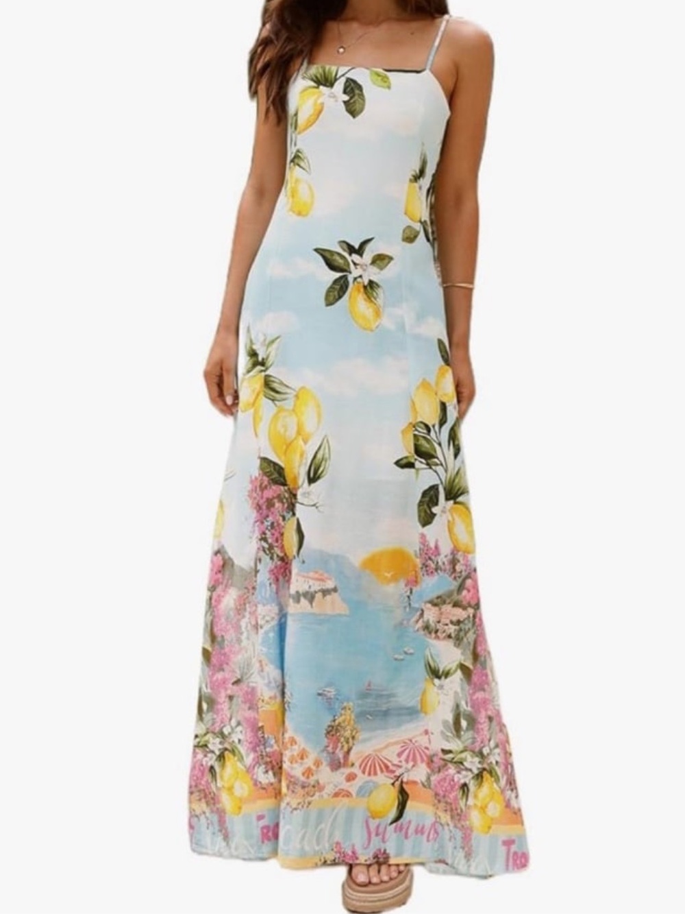 Anthropologie Paper Heart Italian Scene Summer Dress M
